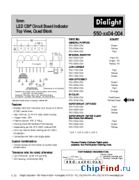 Datasheet 550-0304-004 manufacturer Dialight