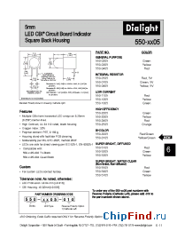 Datasheet 550-0505 manufacturer Dialight
