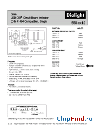 Datasheet 550-1112 manufacturer Dialight