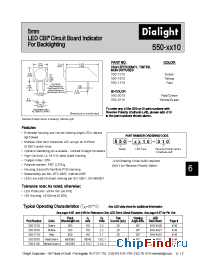 Datasheet 550-1710 manufacturer Dialight