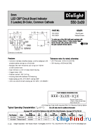 Datasheet 550-3X09 manufacturer Dialight