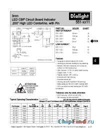 Datasheet 551-0211 manufacturer Dialight