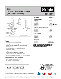 Datasheet 551-0301 manufacturer Dialight