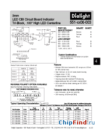 Datasheet 551-0406-003 manufacturer Dialight
