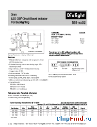 Datasheet 551-1502 manufacturer Dialight