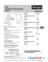 Datasheet 552-0233 manufacturer Dialight