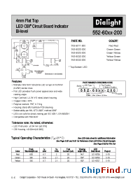 Datasheet 552-6032-200 manufacturer Dialight