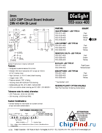 Datasheet 553-0122-400 manufacturer Dialight