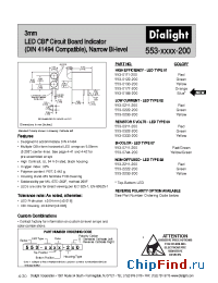 Datasheet 553-0188-200 manufacturer Dialight