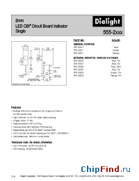 Datasheet 555-2301 manufacturer Dialight