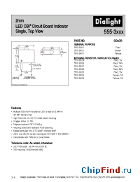 Datasheet 555-3001 manufacturer Dialight
