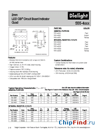 Datasheet 555-4001 manufacturer Dialight