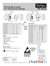 Datasheet 557-1XXX-203 manufacturer Dialight