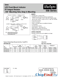Datasheet 558-0102-003 manufacturer Dialight