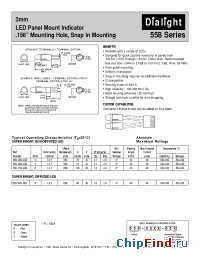 Datasheet 558-1601-001 manufacturer Dialight