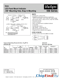 Datasheet 558-3201-003 manufacturer Dialight