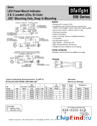 Datasheet 559-3201-003 manufacturer Dialight