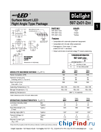 Datasheet 597-2001-202 manufacturer Dialight