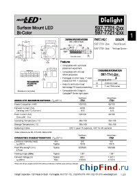 Datasheet 597-7721-207 manufacturer Dialight