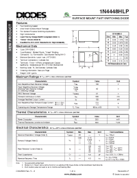 Datasheet 1N4448HLP-7 manufacturer Diodes