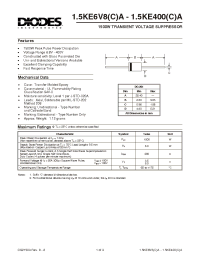 Datasheet 5KP5.0S-180CA manufacturer Diodes