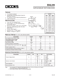 Datasheet BAL99-7 manufacturer Diodes
