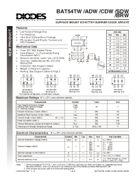 Datasheet BAT54CDW-7 manufacturer Diodes