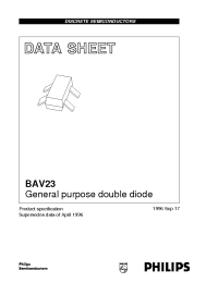 Datasheet BAV23/T1 manufacturer Diodes