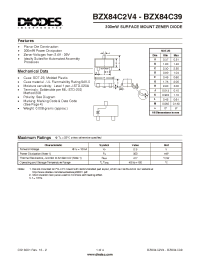 Datasheet BZX84C3V3 manufacturer Diodes