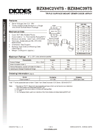 Datasheet BZX84C3V9TS manufacturer Diodes