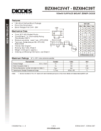 Datasheet BZX84C6V2T manufacturer Diodes