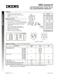 Datasheet DDC143TK-7 manufacturer Diodes