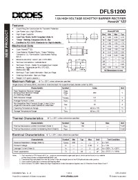 Datasheet DFLS1200-7 manufacturer Diodes