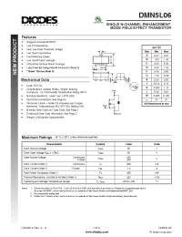 Datasheet DMN5L06-7 manufacturer Diodes
