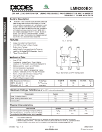 Datasheet LMN200B01-7 manufacturer Diodes