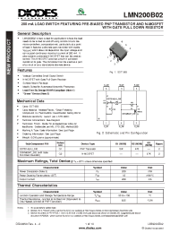 Datasheet LMN200B02-7 manufacturer Diodes