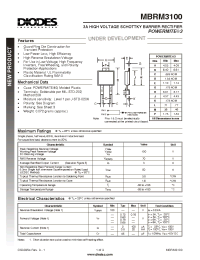Datasheet MBRM3100-13 manufacturer Diodes
