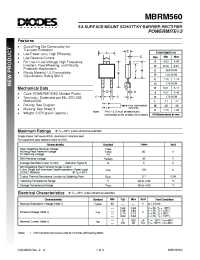 Datasheet MBRM560-13 manufacturer Diodes