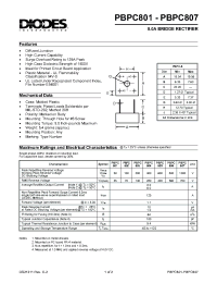 Datasheet PBPC804 manufacturer Diodes