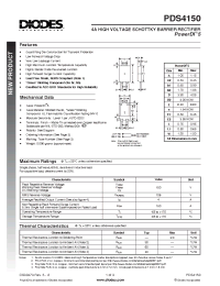 Datasheet PDS4150-13 manufacturer Diodes