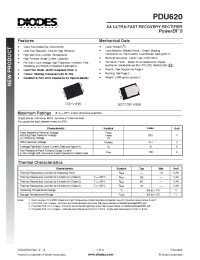 Datasheet PDU620 manufacturer Diodes