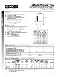 Datasheet SMBT70A-13 manufacturer Diodes