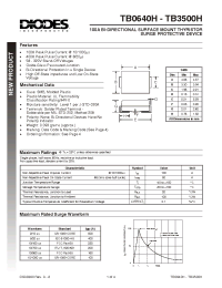 Datasheet TB0640H-13 manufacturer Diodes