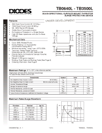Datasheet TB0640L-13 manufacturer Diodes