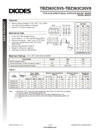 Datasheet TBZ363C6V4 manufacturer Diodes