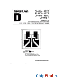 Datasheet DI4044 manufacturer Dionics