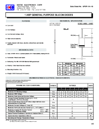 Datasheet 1N4001-1N4007 manufacturer Diotec
