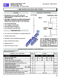 Datasheet BYT01-200 manufacturer Diotec
