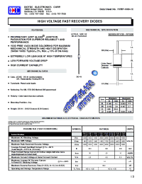 Datasheet RGP12500 manufacturer Diotec