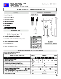 Datasheet SK16100C manufacturer Diotec